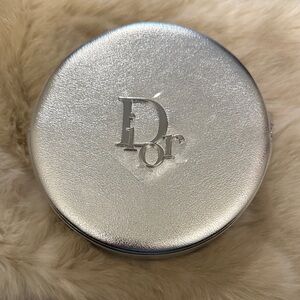 Dior Metallic Silver Round Case
